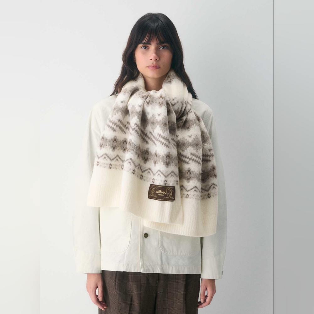 Aritzia | Fair Isle Wool-blend Scarf